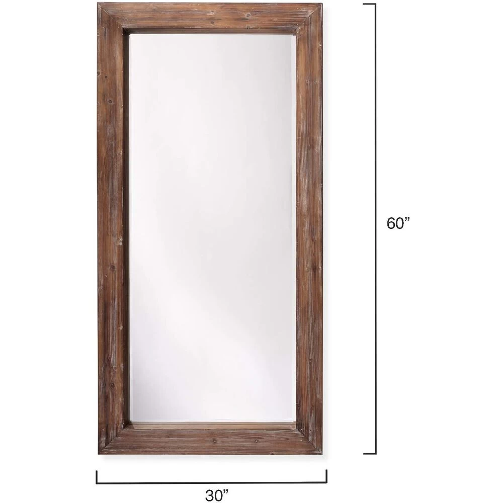 Reclaimed 60 X 30 Inch Grey Floor Mirror 3 Reclaimed 60 X 30 Inch Grey Floor Mirror - Image 3