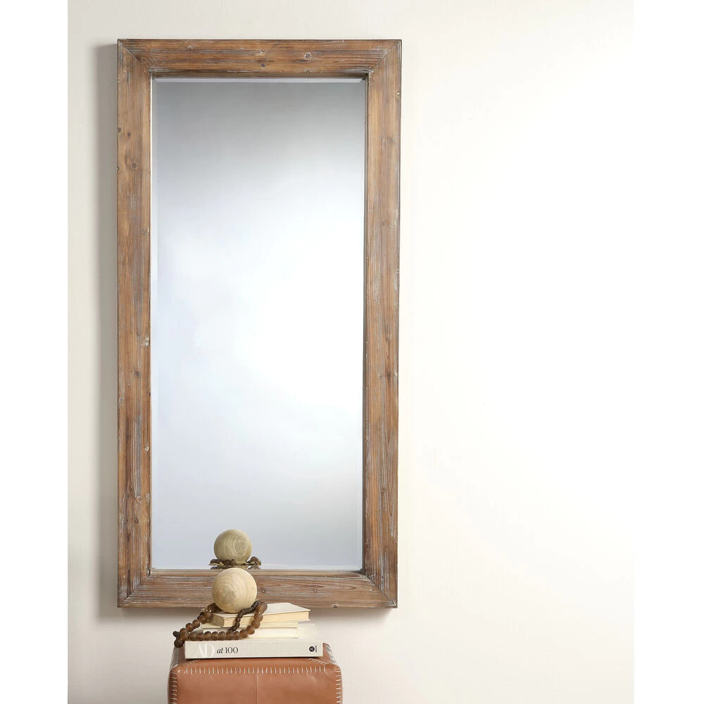 Reclaimed 60 X 30 Inch Grey Floor Mirror 6 Reclaimed 60 X 30 Inch Grey Floor Mirror - Image 6