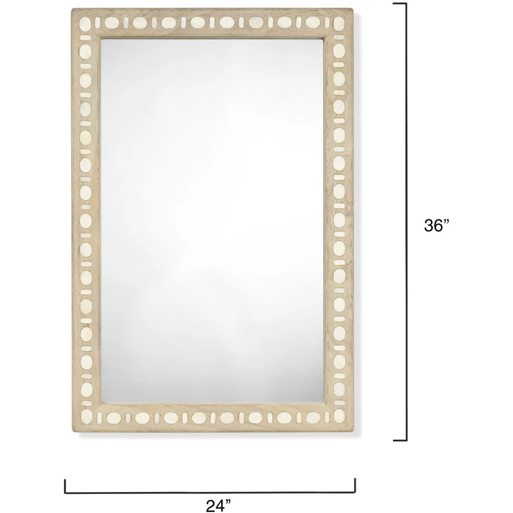 Sama 36 X 24 Inch Natural Mirror 3 Sama 36 X 24 Inch Natural Mirror - Image 3