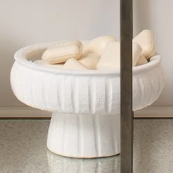 Aegean Pedestal 10.5 X 6.5 Inch Bowl 11 Aegean Pedestal 10.5 X 6.5 Inch Bowl -Furnitur Jamie Young 7aege smwh 8