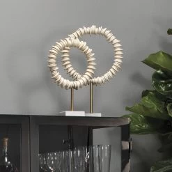 Arena Ring 19 X 13 Inch Sculptures, Set Of 2 -Furnitur Jamie Young 7aren cream 8
