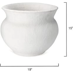 Ashen 19 X 15 Inch Cauldron 9 Ashen 19 X 15 Inch Cauldron -Furnitur Jamie Young 7ashe cawh 5