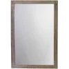 Austere 38 X 26 Inch Dark Wood Mirror