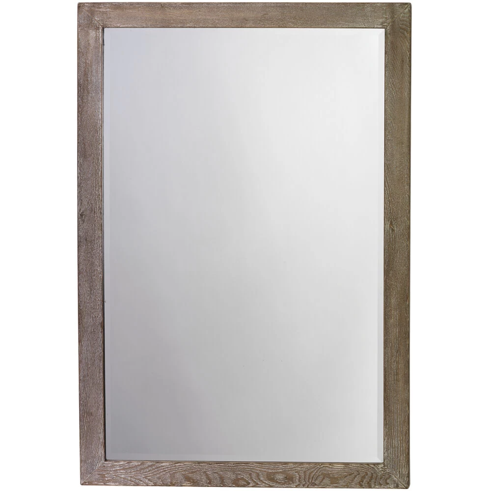 Austere 38 X 26 Inch Dark Wood Mirror 1 Austere 38 X 26 Inch Dark Wood Mirror