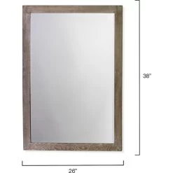 Austere 38 X 26 Inch Dark Wood Mirror 8 Austere 38 X 26 Inch Dark Wood Mirror -Furnitur Jamie Young 7aust migr 5
