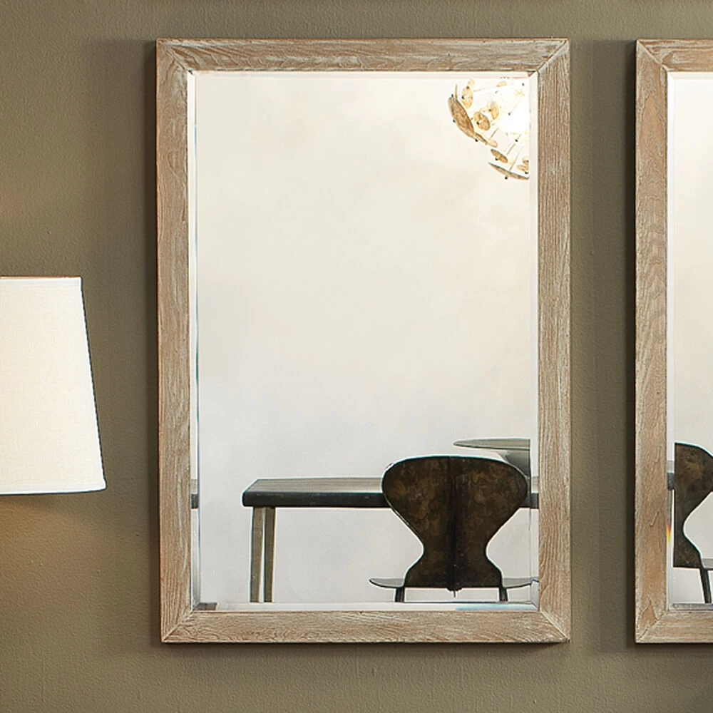 Austere 38 X 26 Inch Dark Wood Mirror 5 Austere 38 X 26 Inch Dark Wood Mirror - Image 5