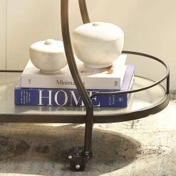 Bennett 5 X 4 Inch Storage Bowl With Lid, Small -Furnitur Jamie Young 7benn smwh 5