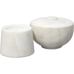 Bennett 5 X 4 Inch Storage Bowl With Lid, Small -Furnitur Jamie Young 7benn smwh 7