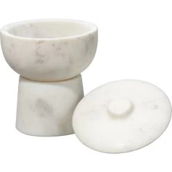 Bennett 5 X 4 Inch Storage Bowl With Lid, Small -Furnitur Jamie Young 7benn smwh 8