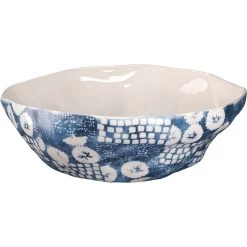 Block Print 13.75 X 4 Inch Bowl