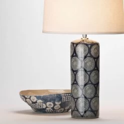 Block Print 13.75 X 4 Inch Bowl 11 Block Print 13.75 X 4 Inch Bowl -Furnitur Jamie Young 7bloc bobl 2