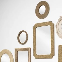 Braided Round 20 X 20 Inch Jute Mirror 9 Braided Round 20 X 20 Inch Jute Mirror -Furnitur Jamie Young 7brai lgju 17