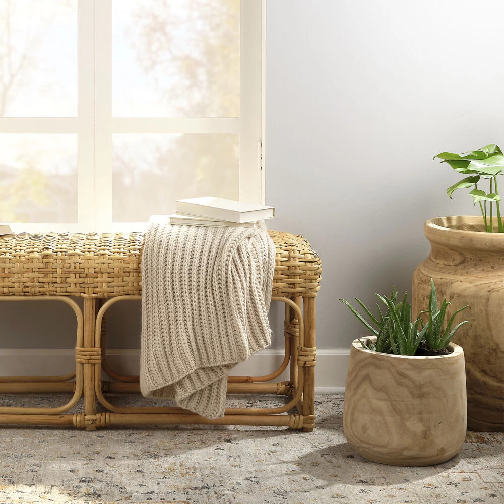 Brea 13.5 X 12 Inch Wooden Vase 8 Brea 13.5 X 12 Inch Wooden Vase - Image 8