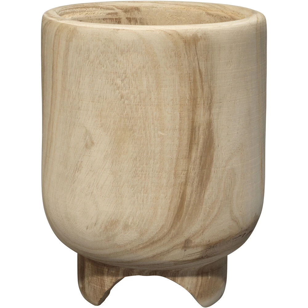 Canyon 12 X 9.5 Inch Wooden Vase 1 Canyon 12 X 9.5 Inch Wooden Vase