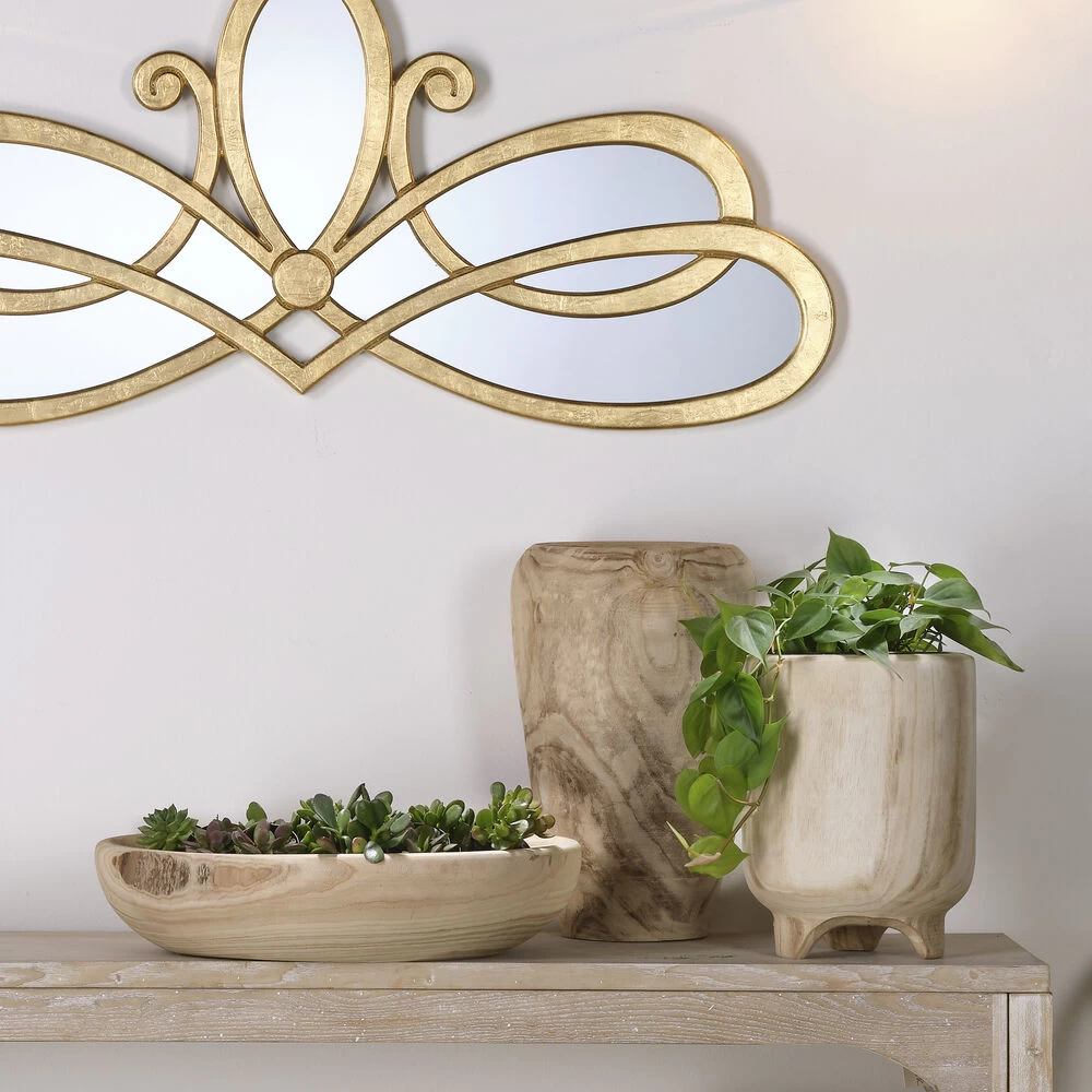 Canyon 12 X 9.5 Inch Wooden Vase 6 Canyon 12 X 9.5 Inch Wooden Vase - Image 6