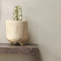 Canyon 12 X 9.5 Inch Wooden Vase 19 Canyon 12 X 9.5 Inch Wooden Vase -Furnitur Jamie Young 7cany vana 8