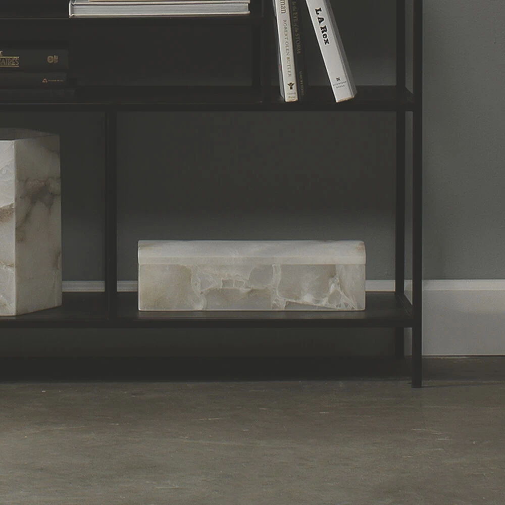 Chester 5 X 5 Inch Alabaster Box 2 Chester 5 X 5 Inch Alabaster Box - Image 2