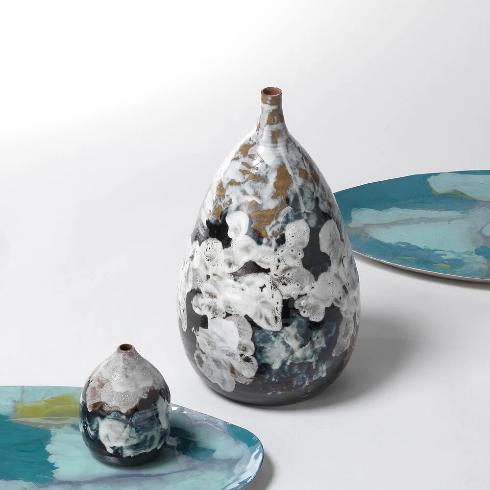 Collage 16 X 9 Inch Vase 2 Collage 16 X 9 Inch Vase - Image 2