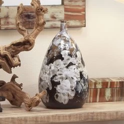 Collage 16 X 9 Inch Vase 6 Collage 16 X 9 Inch Vase -Furnitur Jamie Young 7coll lgbkbr 2