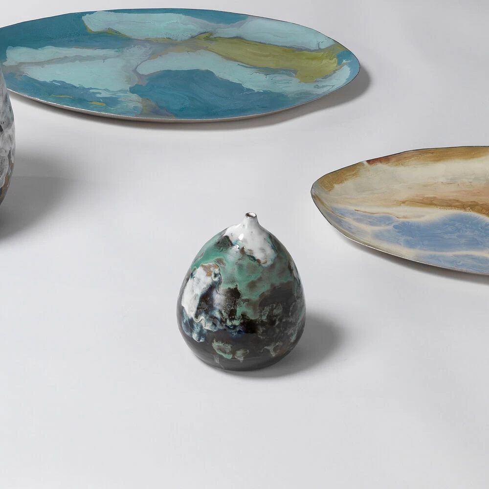 Collage 11 X 9 Inch Vase 2 Collage 11 X 9 Inch Vase - Image 2