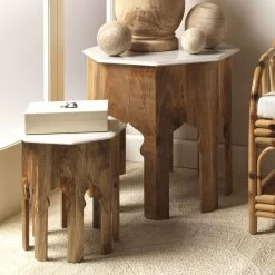 Constantine 12 X 7 Inch Cream Resin W/ Horn Accent Large Rectangle Box 16 Constantine 12 X 7 Inch Cream Resin W/ Horn Accent Large Rectangle Box -Furnitur Jamie Young 7cons bxcr 2