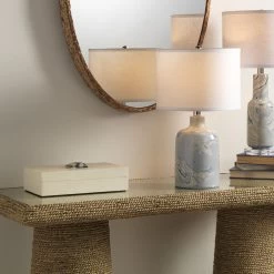 Constantine 12 X 7 Inch Cream Resin W/ Horn Accent Large Rectangle Box 17 Constantine 12 X 7 Inch Cream Resin W/ Horn Accent Large Rectangle Box -Furnitur Jamie Young 7cons bxcr 3