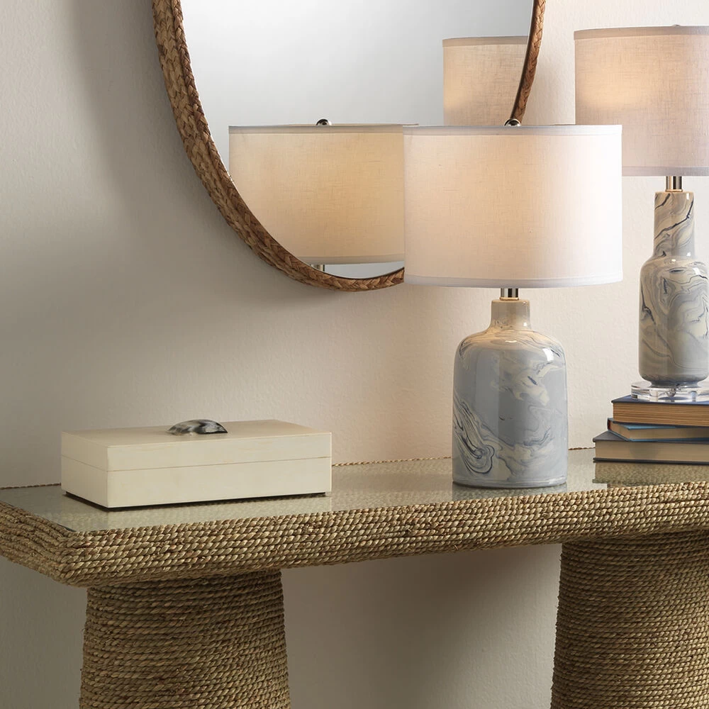 Constantine 12 X 7 Inch Cream Resin W/ Horn Accent Large Rectangle Box 4 Constantine 12 X 7 Inch Cream Resin W/ Horn Accent Large Rectangle Box - Image 4