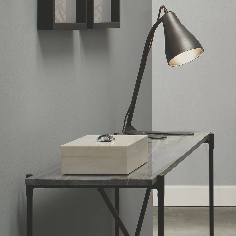 Constantine 12 X 7 Inch Cream Resin W/ Horn Accent Large Rectangle Box 9 Constantine 12 X 7 Inch Cream Resin W/ Horn Accent Large Rectangle Box - Image 9