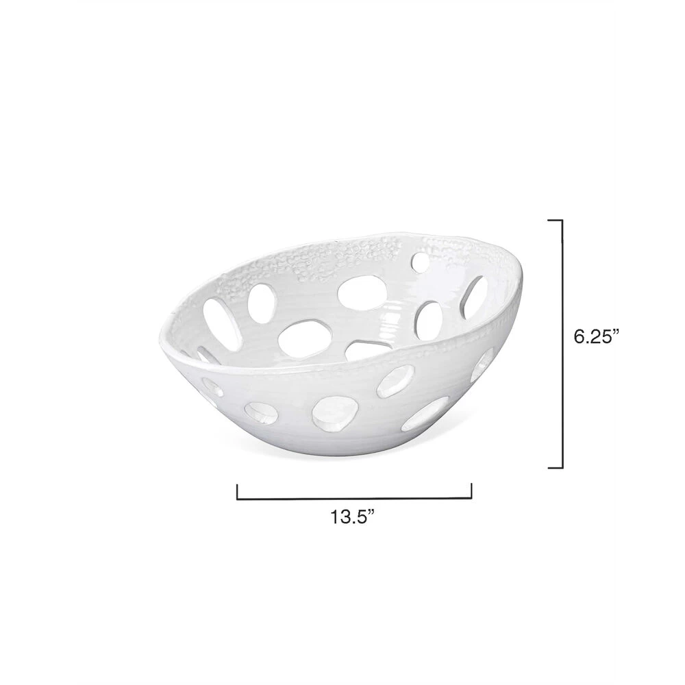 Crater Asymetric 14 X 6 Inch Bowl 4 Crater Asymetric 14 X 6 Inch Bowl - Image 4