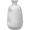 Dimple 14 X 8.25 Inch Vase In Matte White Ceramic