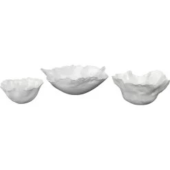 Fleur Ceramic 4.00 Inch X 9.75 Inch Decorative Bowl