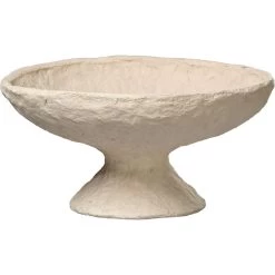 Garden Cream Pedestal Bowl