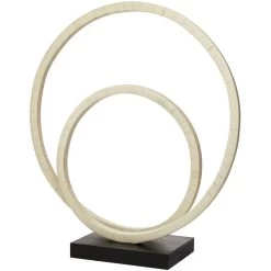 Helix Double Ring 17 X 16 Inch Sculpture
