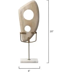 Hepalith Object White Washed Wood Table Object -Furnitur Jamie Young 7hepa whwd 5