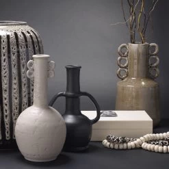 Horton Handled 12 X 7 Inch Vase -Furnitur Jamie Young 7hort vabk 17