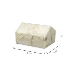 Long House Alabaster Decorative Object -Furnitur Jamie Young 7hous loal 5