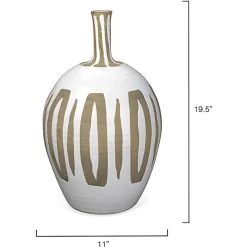 Kindred 20 X 11 Inch Vase -Furnitur Jamie Young 7kind vawh 5