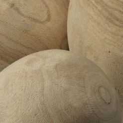 Malibu Natural Wood Wood Balls, Set Of 3 -Furnitur Jamie Young 7mali natu 5