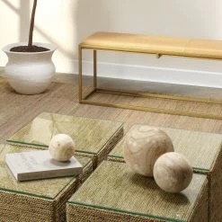 Malibu Natural Wood Wood Balls, Set Of 3 -Furnitur Jamie Young 7mali natu 8