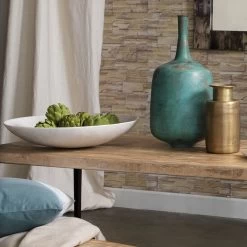 Marble 24 X 4.75 Inch Bowl -Furnitur Jamie Young 7marb xlwh 4