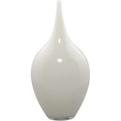 Nymph Decorative 19 X 8 Inch Vases In White Glass, Set Of 3 18 Nymph Decorative 19 X 8 Inch Vases In White Glass, Set Of 3 -Furnitur Jamie Young 7nymp vawh 8