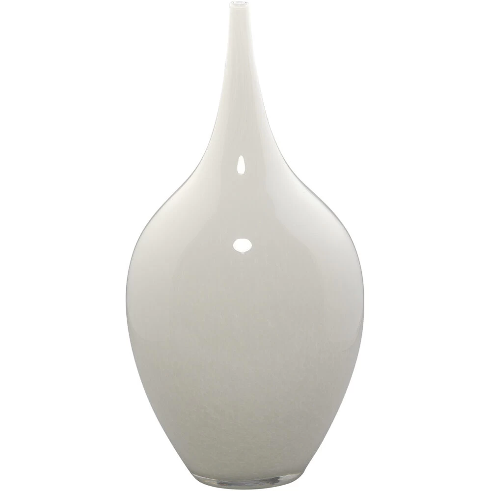 Nymph Decorative 19 X 8 Inch Vases In White Glass, Set Of 3 9 Nymph Decorative 19 X 8 Inch Vases In White Glass, Set Of 3 - Image 9