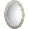 Oval 44 X 32 Inch Mother Of Pearl Mirror