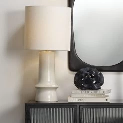 Ribbon Black Decorative Sphere 18 Ribbon Black Decorative Sphere -Furnitur Jamie Young 7ribb spbk 8