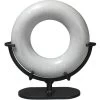 Round And Round We Go White Marble Marble Ring Table Decor
