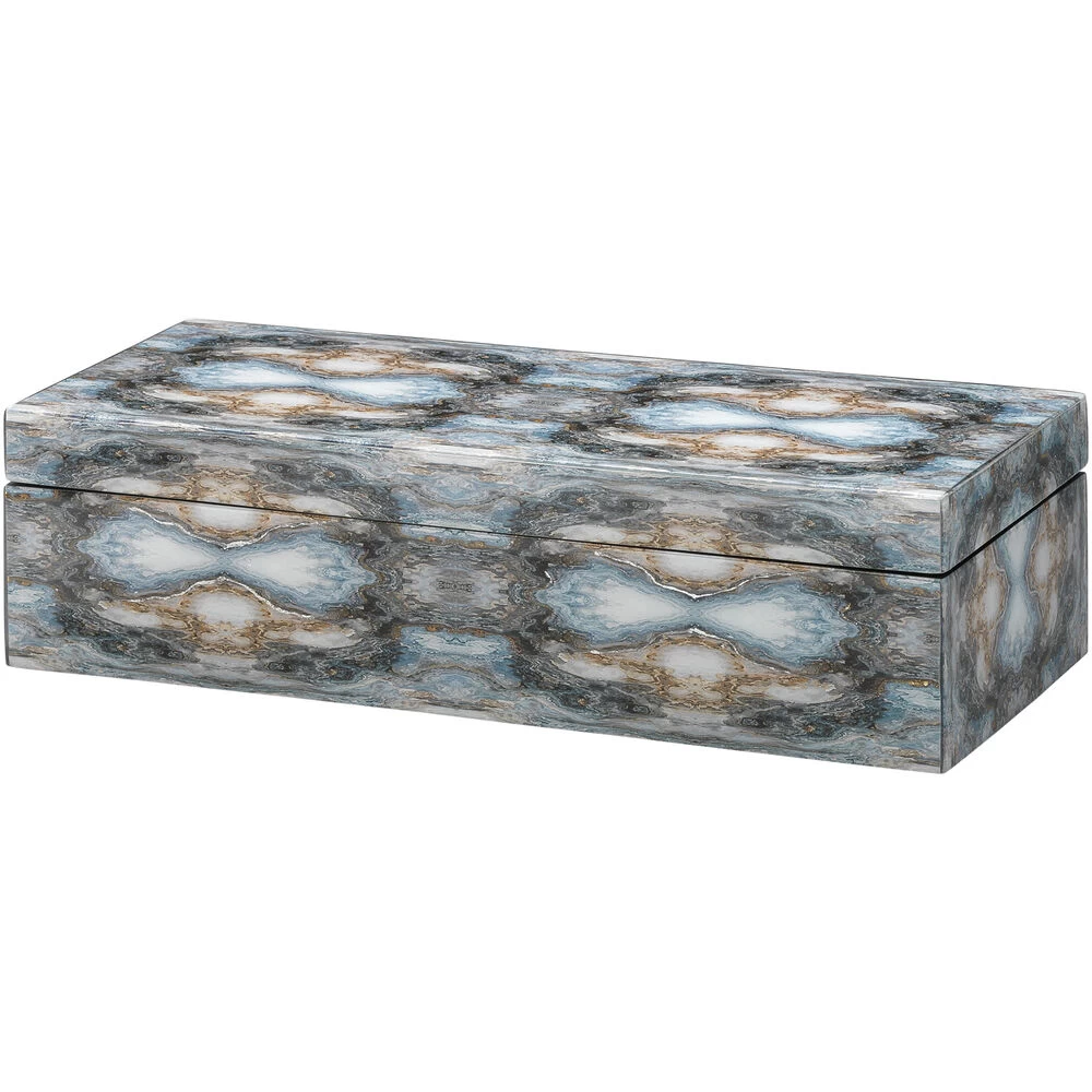 Rorschach 17 X 7 Inch Indigo Blue Lacquer Long Box 1 Rorschach 17 X 7 Inch Indigo Blue Lacquer Long Box