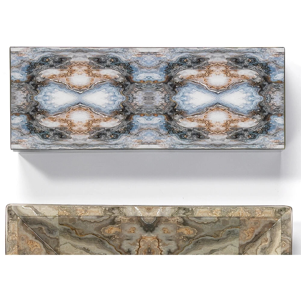 Rorschach 17 X 7 Inch Indigo Blue Lacquer Long Box 5 Rorschach 17 X 7 Inch Indigo Blue Lacquer Long Box - Image 5