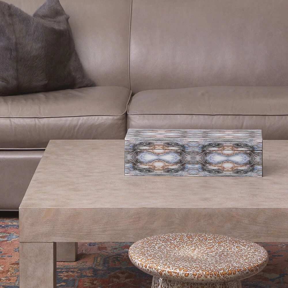 Rorschach 17 X 7 Inch Indigo Blue Lacquer Long Box 7 Rorschach 17 X 7 Inch Indigo Blue Lacquer Long Box - Image 7