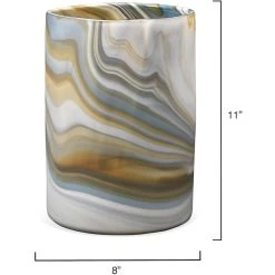 Terrene 11 X 8 Inch Vase -Furnitur Jamie Young 7terr mdgr 2
