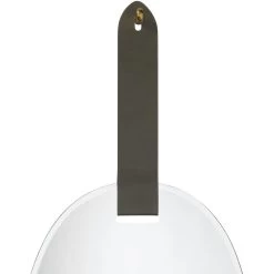 Tether 49 X 32 Inch Charcoal Grey W/ Antique Brass Decorative Knob Wall Mirror -Furnitur Jamie Young 7teth migr 1